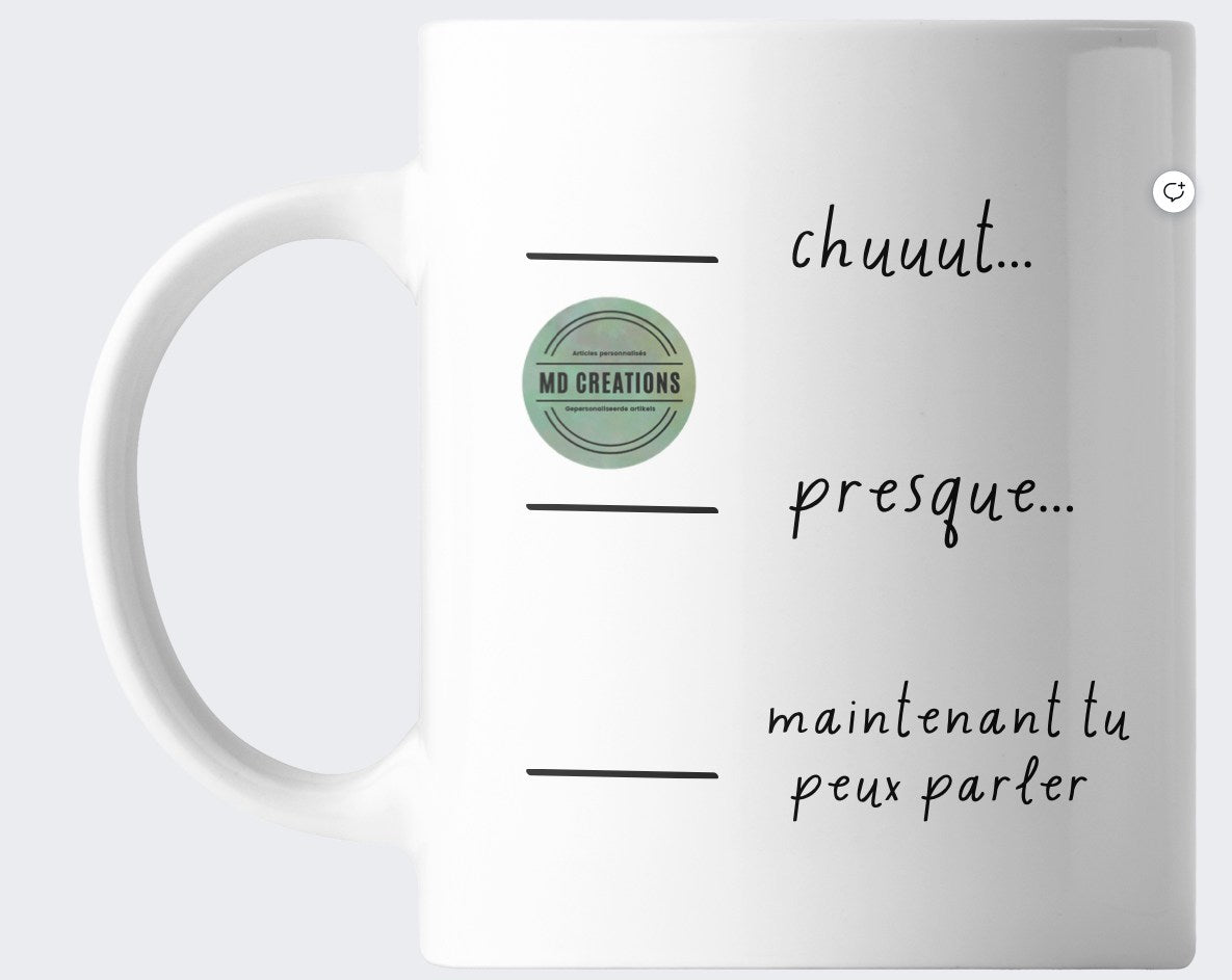 Mug "pas du matin"