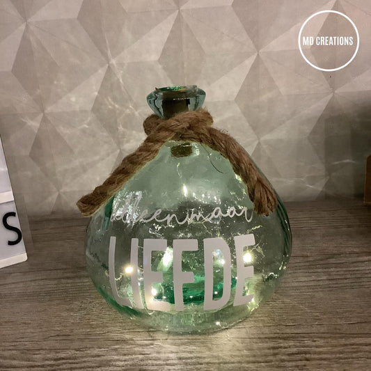 Vase lumineux personnalisé