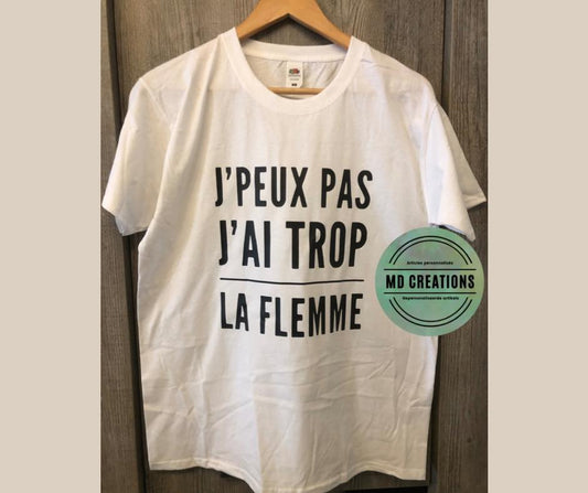 T-shirt "flemme"