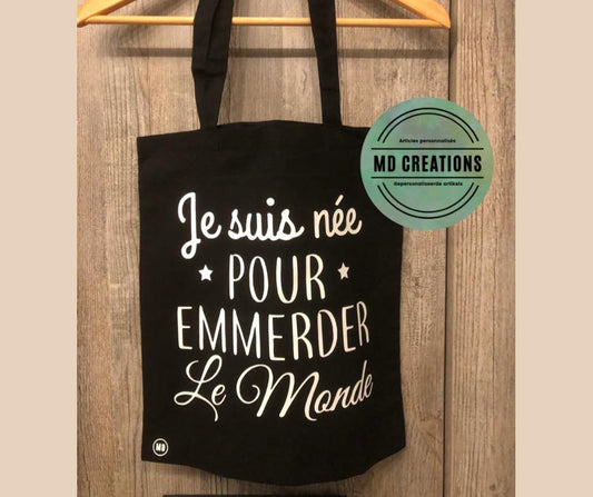 Tote bag "emmerdeuse"