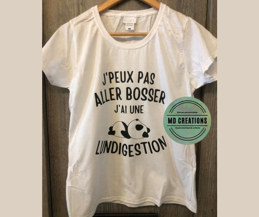 T-shirt "lundigestion"